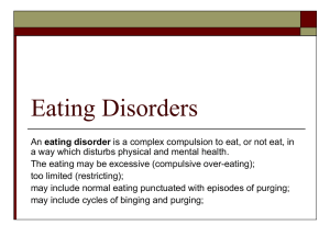 Eating Disorders - Westminster Kingsway College
