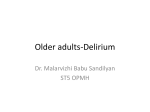 Older adults-Delirium - The Cambridge MRCPsych Course