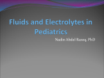 Fluids and Electrolytes in Pediatrics
