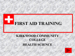 FIRST AID TRAINING - Kirkwood Community College