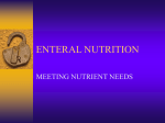 enteral nutrition - The University of Akron