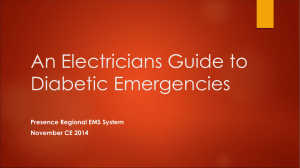 An Electricians Guide to Diabetic Emergencies