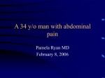 A 31 y/o man with abdominal pain