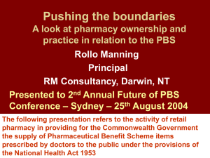 Pushing the boundaries A look at pharmacy ownership and practice