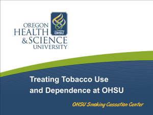 Treating tobacco use and dependence at OHSU
