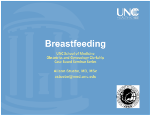 Breastfeeding - UNC School of Medicine