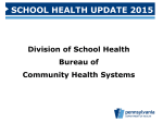 School Health Update - Pennsylvania Association of Pupil Services