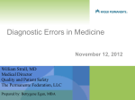 Diagnostic Errors In Medicine - Society to Improve Diagnosis in