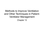 Methods to Improve Ventilation and Other Techniques in Patient