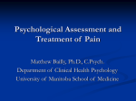 Pain Management A Biopsychosocial Approach