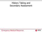 History Taking and Secondary Assessment