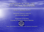 Late-life Depression: Causes and Effects