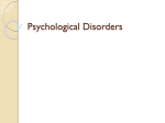 Psychological DisordersClickers