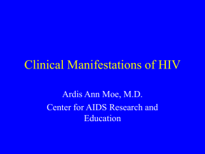 Clinical Manifestations of HIV2