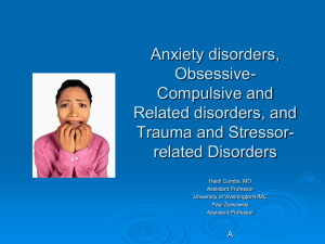 Anxiety disorders:Diagnosis and Treatment
