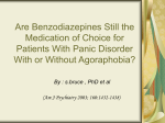 Are benzodiazepines still the medication of choice for patients with