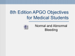 8th Edition APGO Objectives for Medical Students