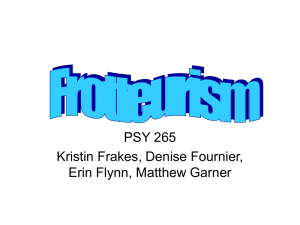 Frotteurism. Ms Frakes, Ms. Fournier, Ms. Flynn & Mr. Garner