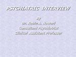 8-PSYCHIATRIC INTERVIEW