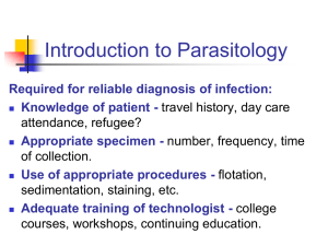 Introduction to Parasitology