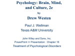 PowerPoint Slide Set Westen Psychology 2e