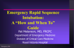 Emergency RSI