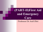 First aid - Ohri | Disaster Ready