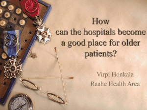 How can the hospital become a good place for - HPH