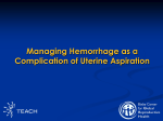 Complications presentation - TEACH | Training in Early Abortion for