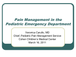 Pediatric Grand Rounds: Pain Management in the Pediatric
