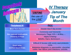 IV Therapy May Tip of the Month - IV