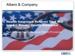 Plan-Related Health Insurance Reform Provisions