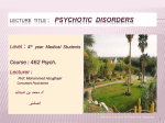 Psychotic Disorders