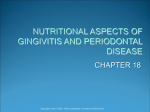 nutritional aspects of gingivitis and periodontal disease