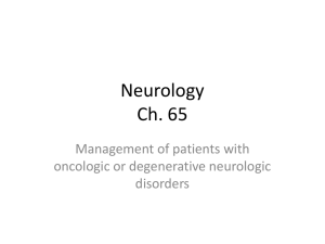 Neurology Ch. 65 - Porterville College