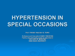 HYPERTENSION IN SPECIAL OCCASIONS