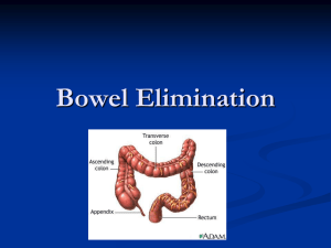 Basic Human Needs Bowel Elimination