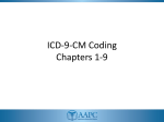 ICD-9-CM Coding Chapters 1-9