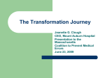 The Transformation Journey - Massachusetts Coalition for the