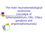 The main neurostomatological syndromes (neuralgias of