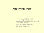 Lecture 27-Abdominal Pain Include IBS