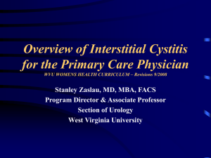 Interstitial Cystitis Lecture