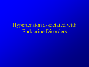 Hypertension related to Endocrine Disorders