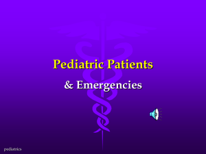 Pediatric emergencies