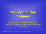 Conceptualizing Fatigue