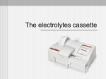 The electrolytes cassette