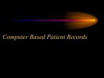 Computer Based Patient Records