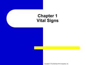 Chapter 9 Vital Signs