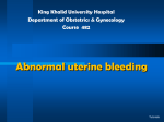Lecture 22 - Abnormal uterine bleeding