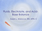 Fluids, Electrolyte, and Acid-Base Balance